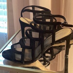 ANTONIO MELANI Black Strappy Heels